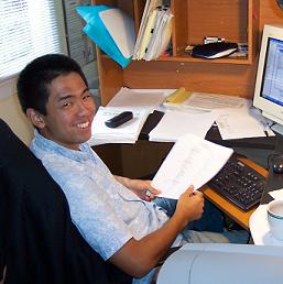 CLICK HERE to see Masahiro getting out from behind the desk into the Kirton Ranch field site.